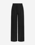 VIVIAN VISCOSE PANTALON PETITE ZWART