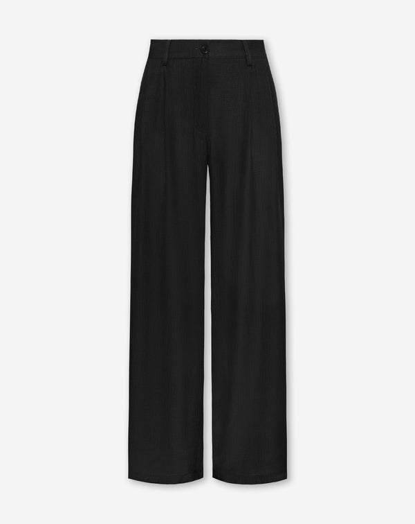 VIVIAN VISCOSE PANTALON ZWART