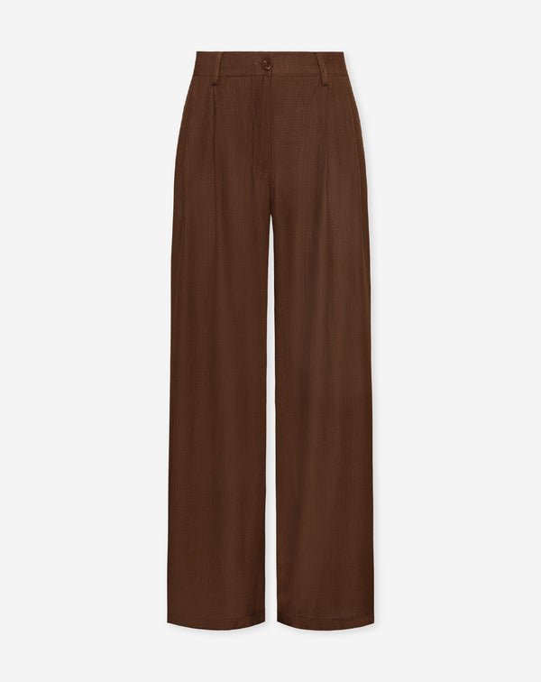 VIVIAN VISCOSE PANTALON BRUIN