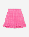 MACI LUREX RUFFLE SKORT PINK