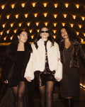 FAUX FUR ZIPPER COAT LIGHT BEIGE