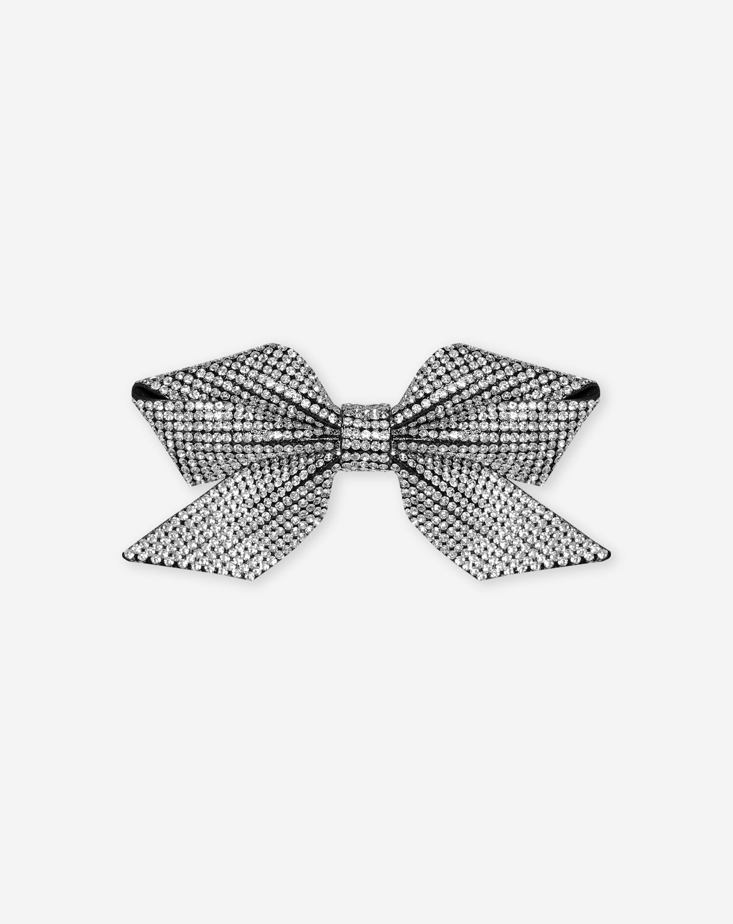 DIAMOND BOW BROCHE SILVER