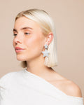 TWO STAR DIAMOND EARRINGS