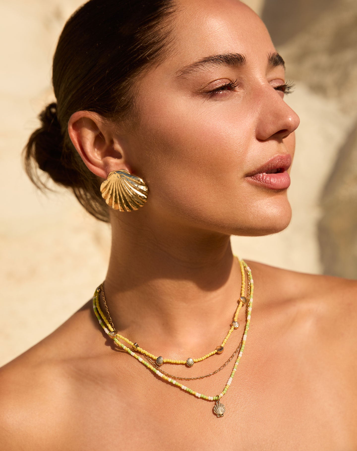 BIG SEASHELL EARRINGS