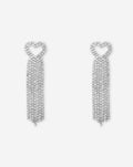 HEART DIAMOND DROP EARRINGS