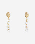 SEASHELL PEARL DROP EARRINGS