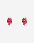 FLEUR COLORED EARRINGS FUCHSIA