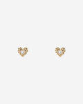 SMALL HEART PEARL EARRINGS