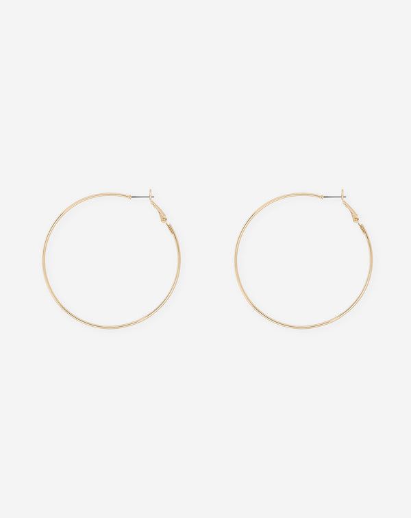 BIG THIN HOOP EARRINGS