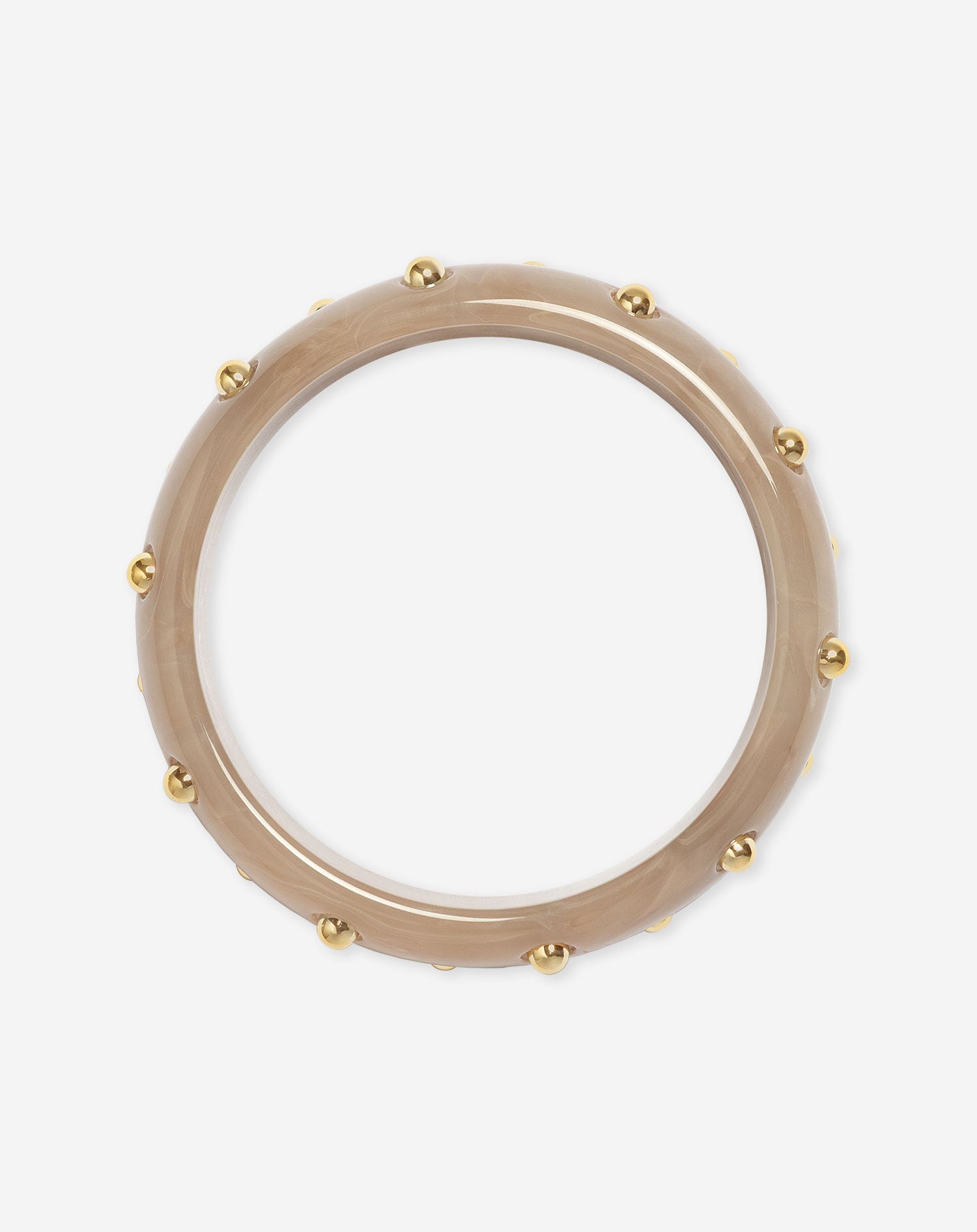 STUDDED BANGLE BEIGE
