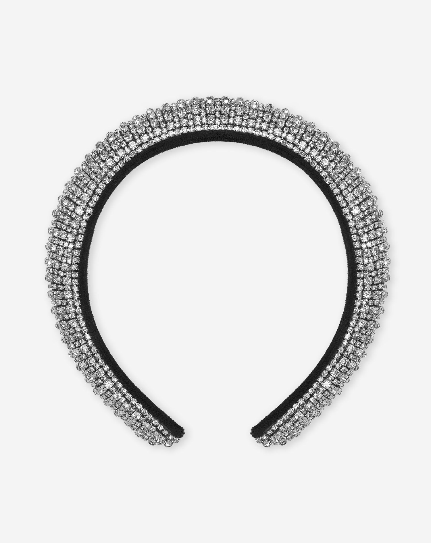 STRASS HEADBAND SILVER