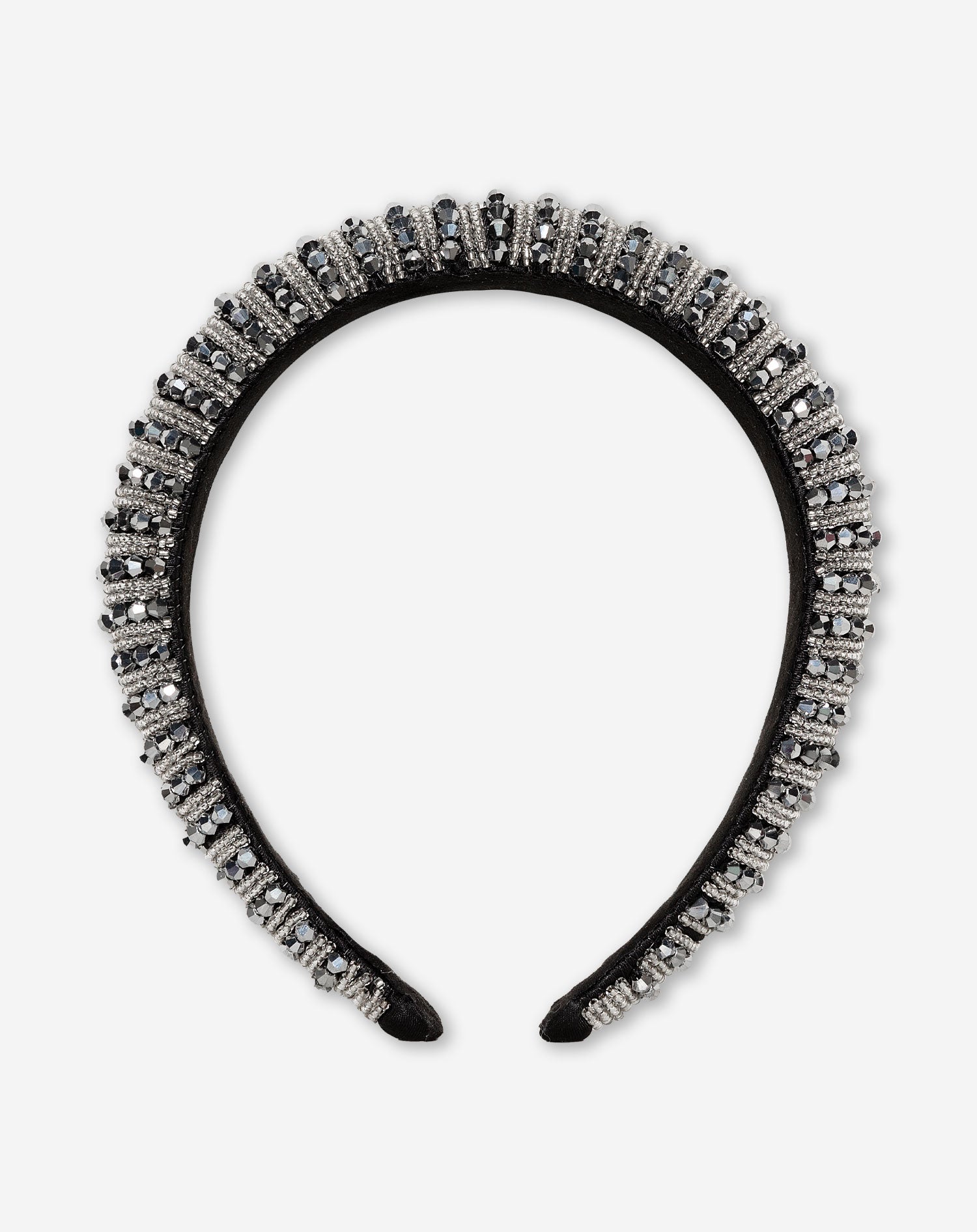 SPARKLE BEADS HEADBAND SILVER