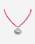 SEASHELL CORD NECKLACE PINK