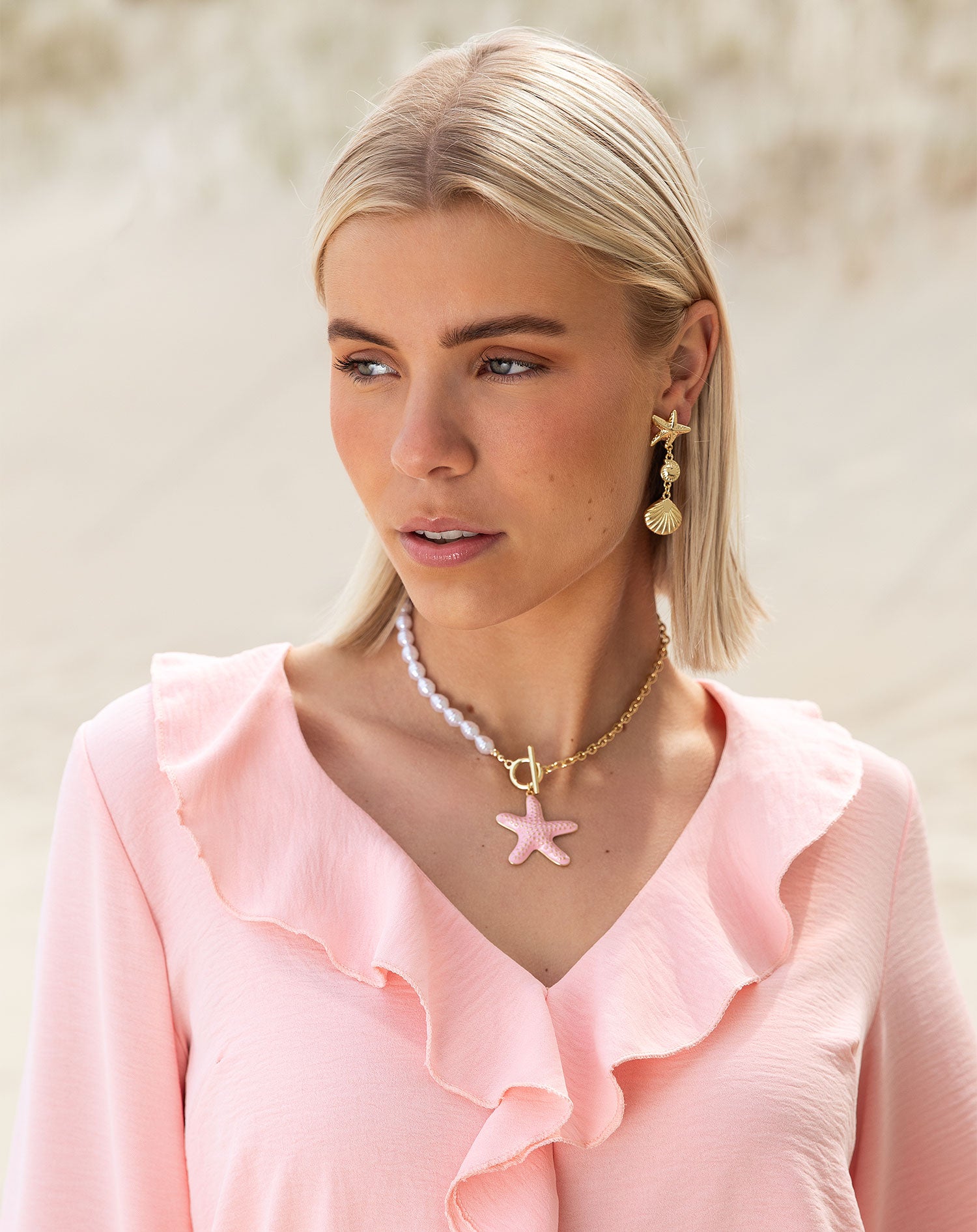 SEASTAR PEARL CHAIN NECKLACE