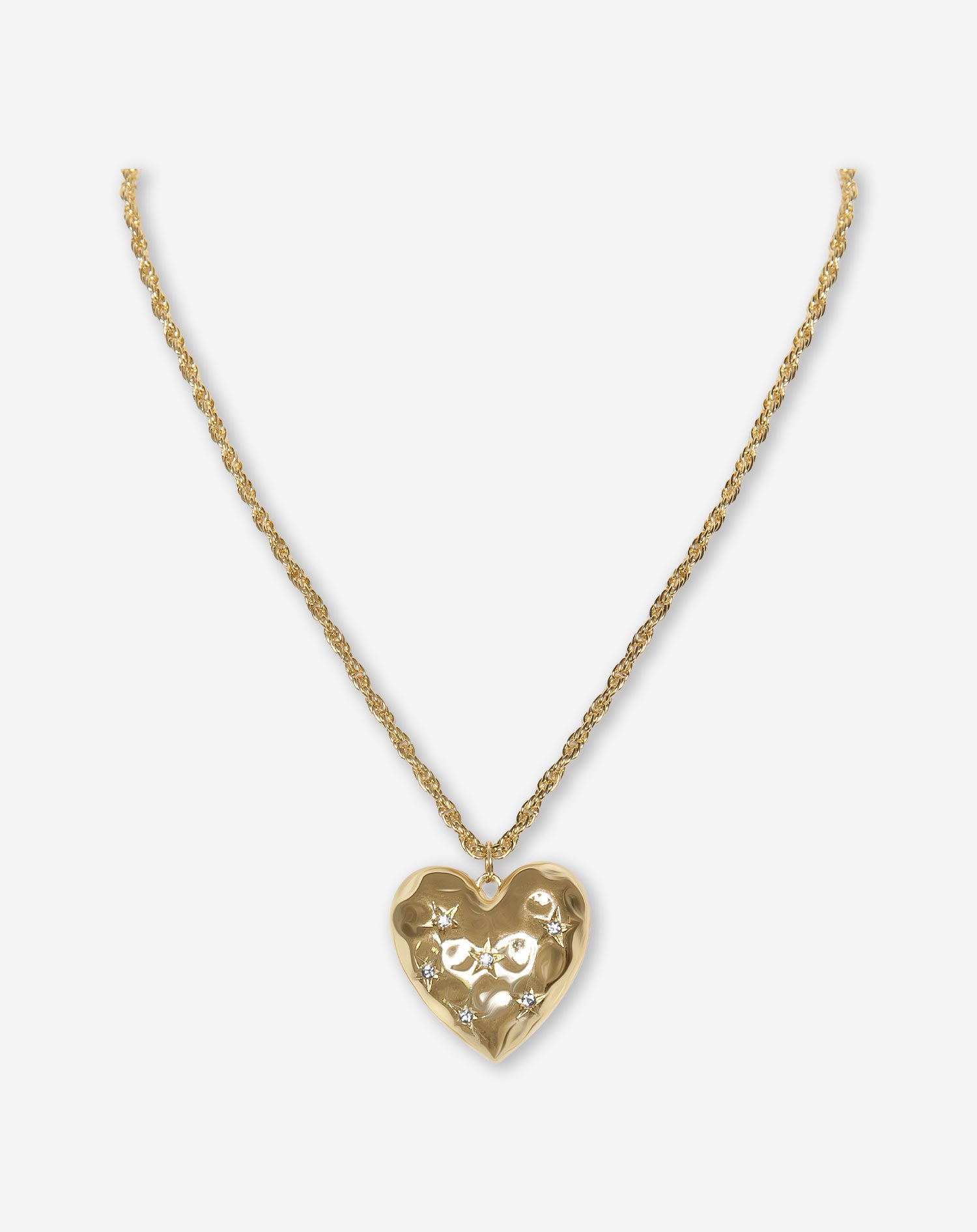 BIG HEART NECKLACE GOLD