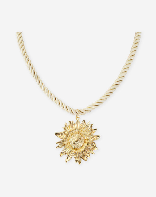 SUNFLOWER CORD NECKLACE BOTERGEEL