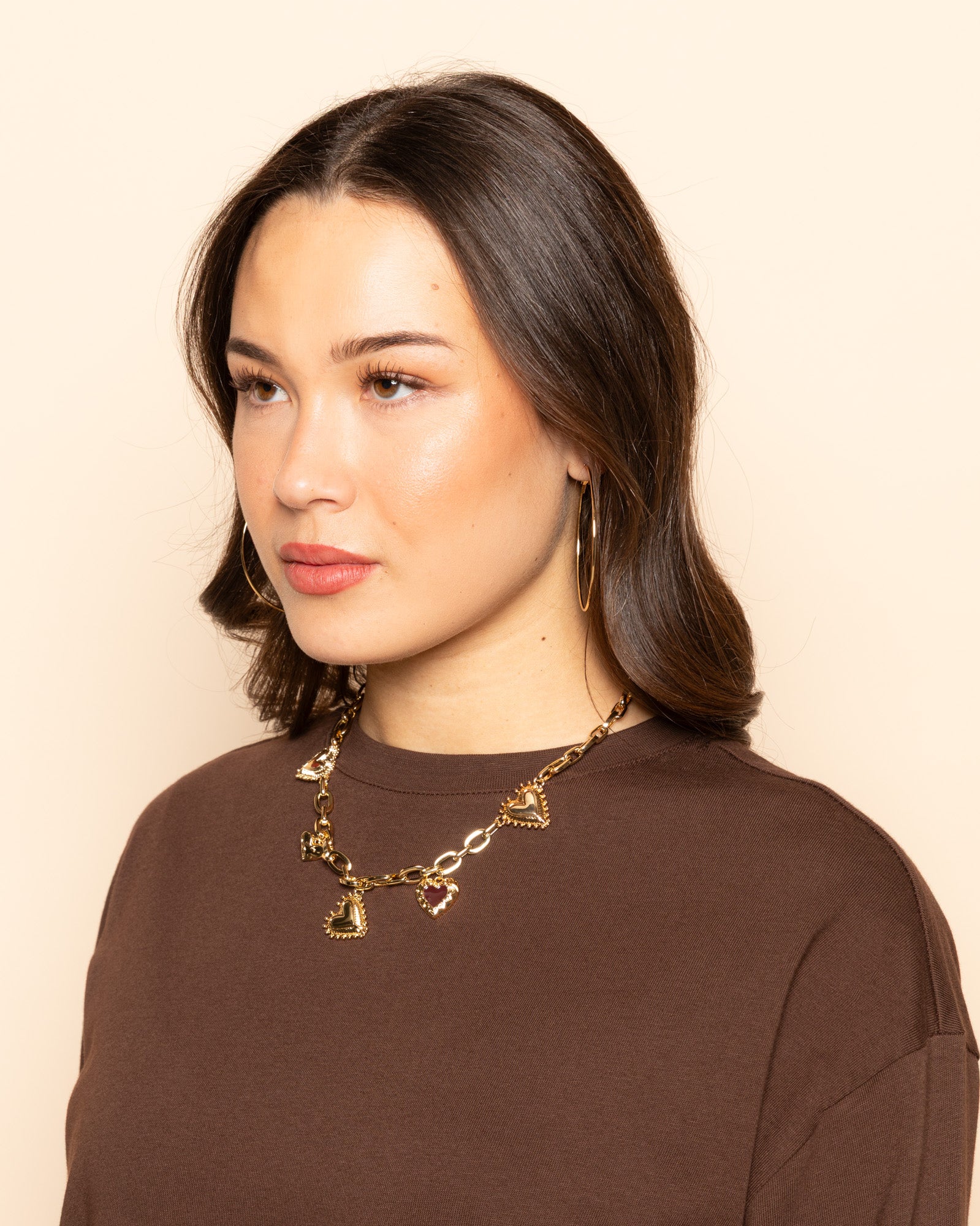 LOLA HEART CHARM NECKLACE