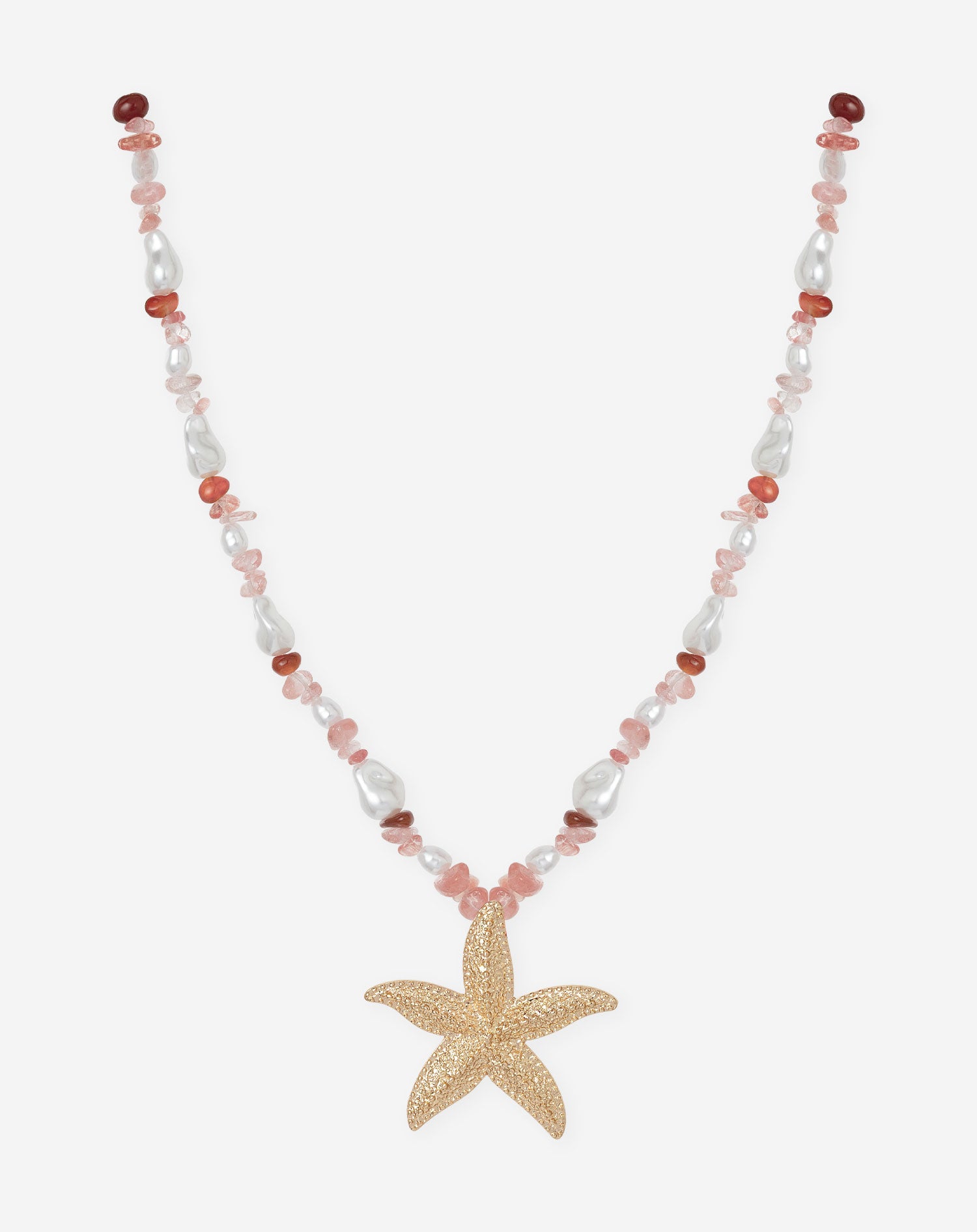 ROSA SEASTAR BEADS NECKLACE ROZE