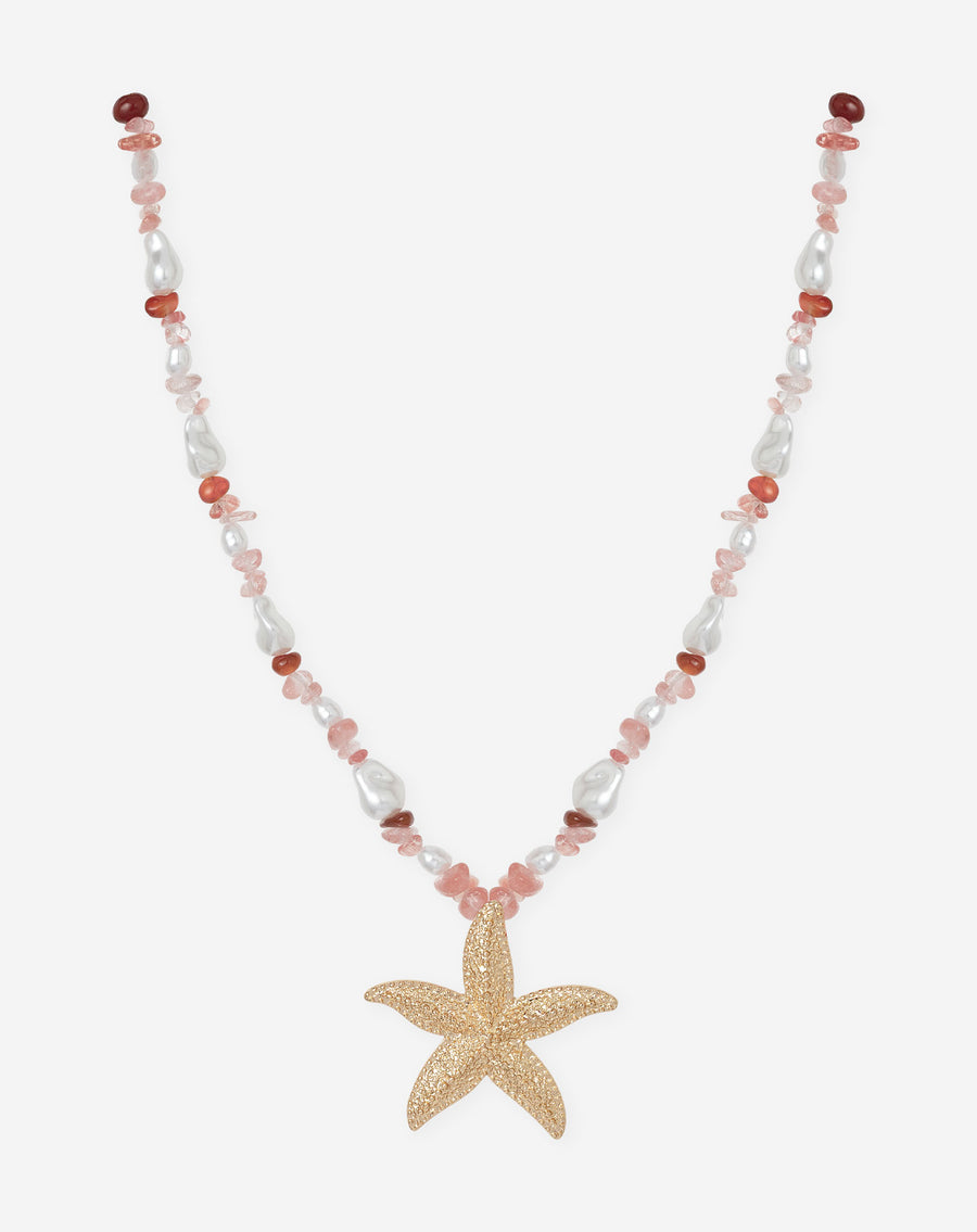 ROSA SEASTAR BEADS NECKLACE ROZE