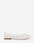 STUDDED FLATS CREAM