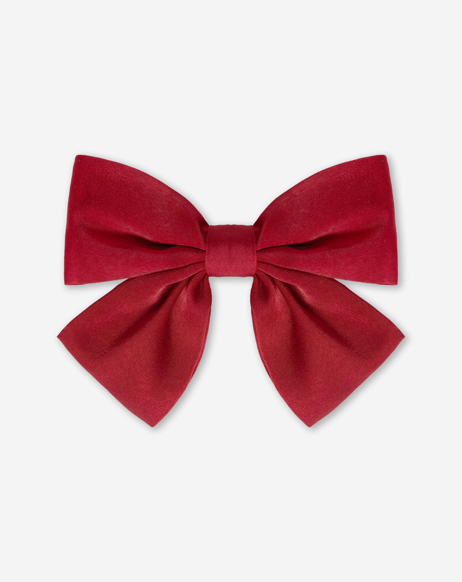 SATIN BOW HAIRCLIP BORDEAUX