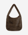 FAUX FUR BAG BROWN