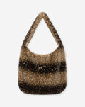 FAUX FUR DEER PRINT BAG BRUIN