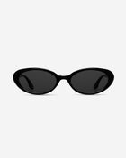 OVAL SUNGLASSES ZWART