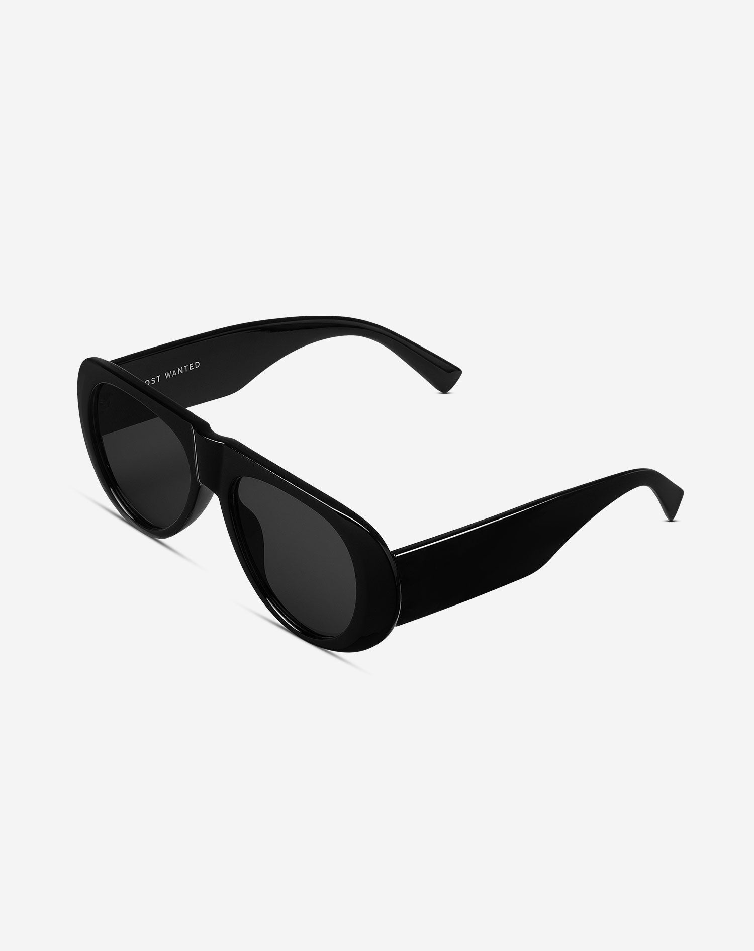 OVERSIZED AVIATOR SUNGLASSES ZWART
