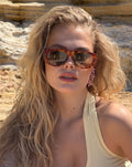 OVERSIZED AVIATOR SUNGLASSES LICHTBRUIN