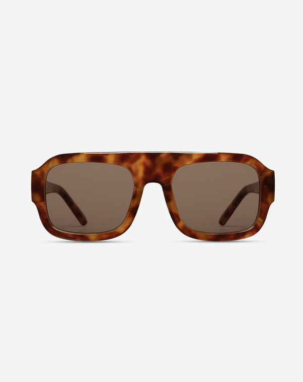 OVERSIZED SQUARE SUNGLASSES LICHTBRUIN