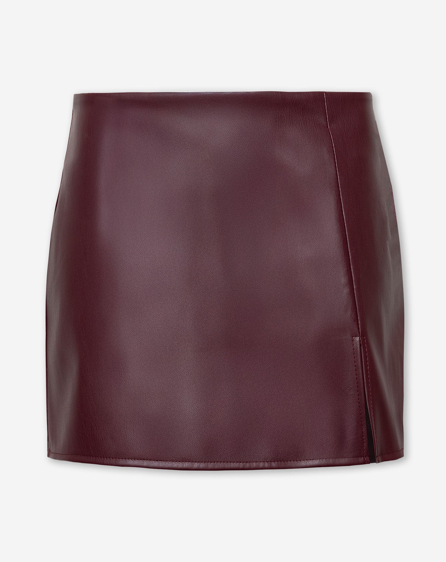 Oasis brown faux leather mini skirt best sale