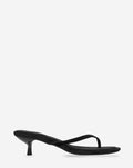 FLIP FLOP KITTEN HEELS BLACK