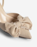 LYNN BOW HEELS BEIGE