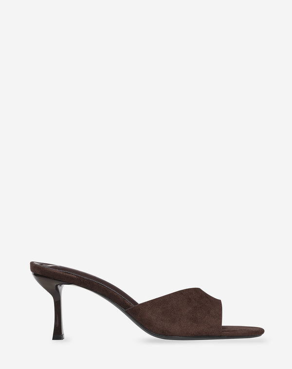 SUZY FAUX SUEDE HEELS BRUIN