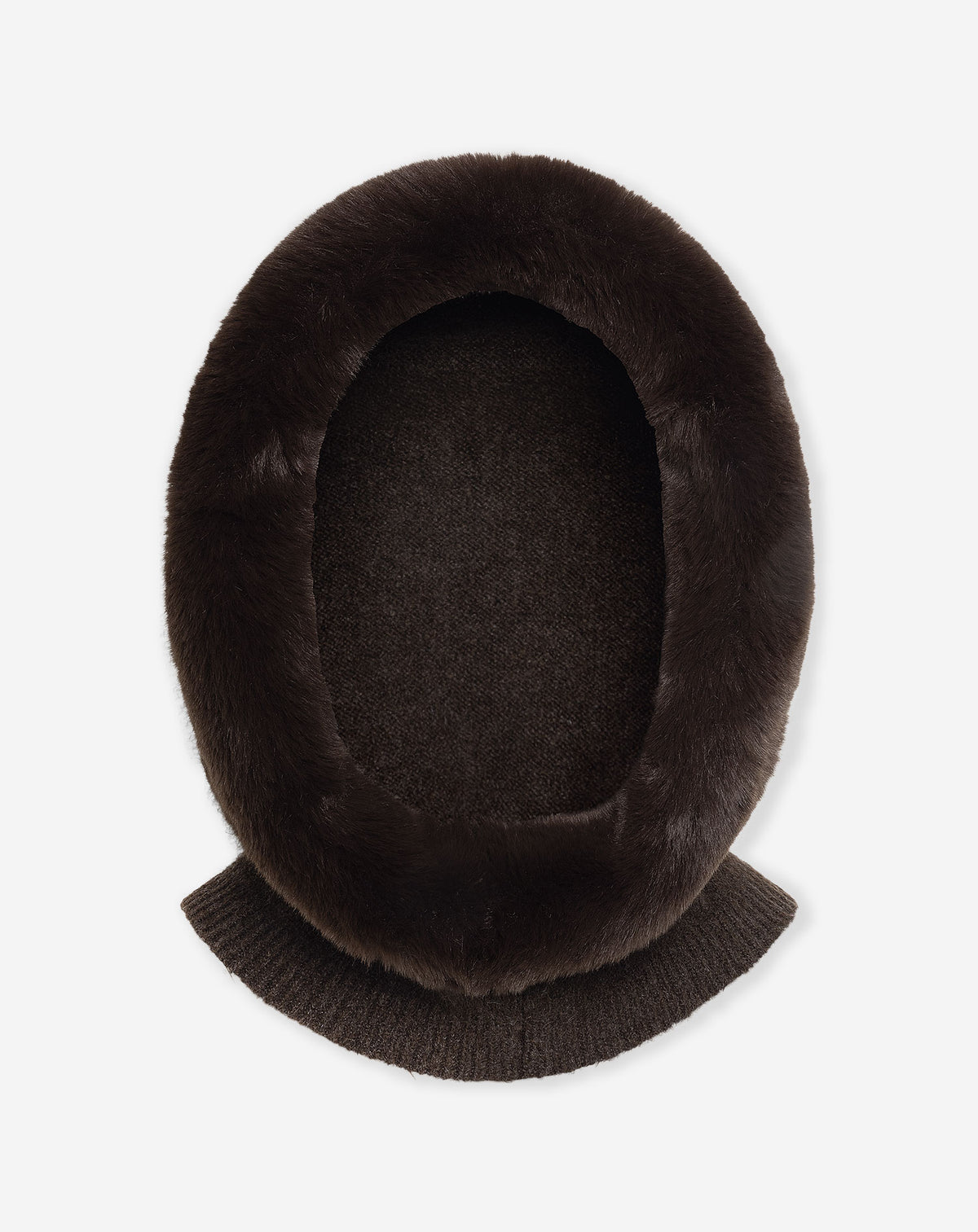 BALACLAVA FAUX FUR BROWN