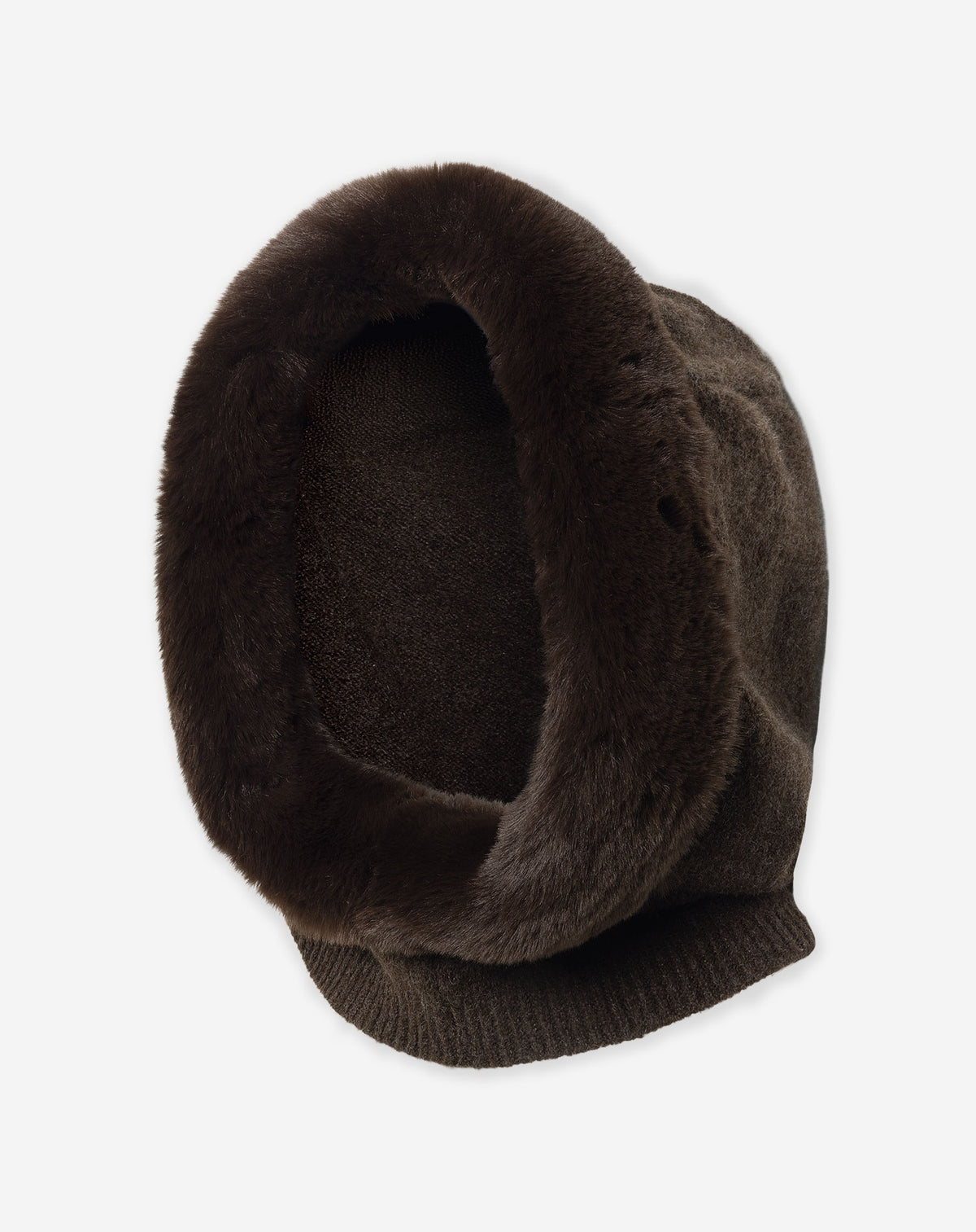 BALACLAVA FAUX FUR BROWN