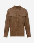 ROWAN SUEDE STUD BLOUSE CAMEL