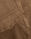 ROWAN SUEDE STUD BLOUSE CAMEL