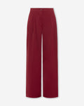 FLO WIDE LEG PLEAT PANTALON  BORDEAUX