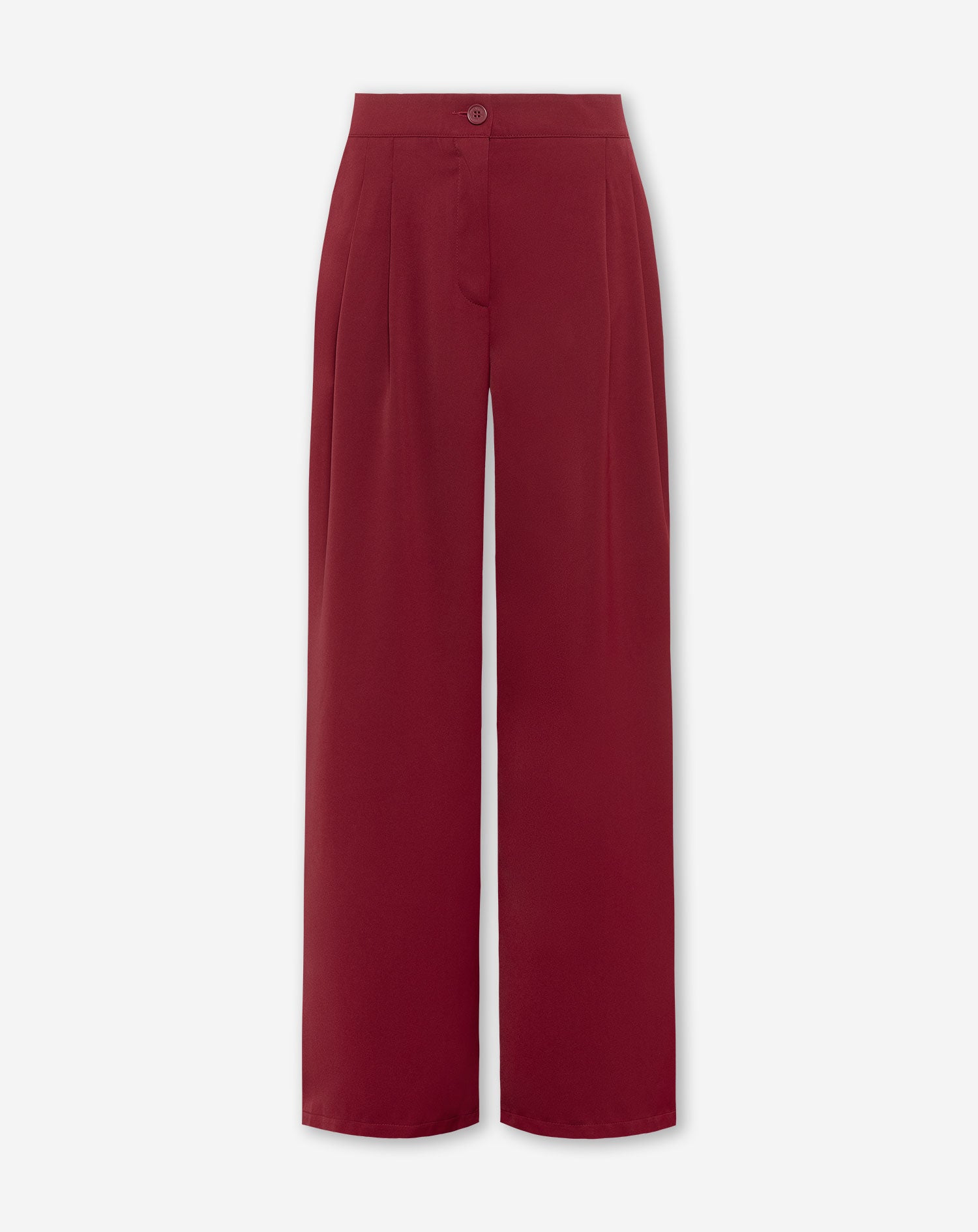 FLO WIDE LEG PLEAT PANTALON  BORDEAUX