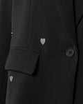 FLO HEART STUD BLAZER ZWART