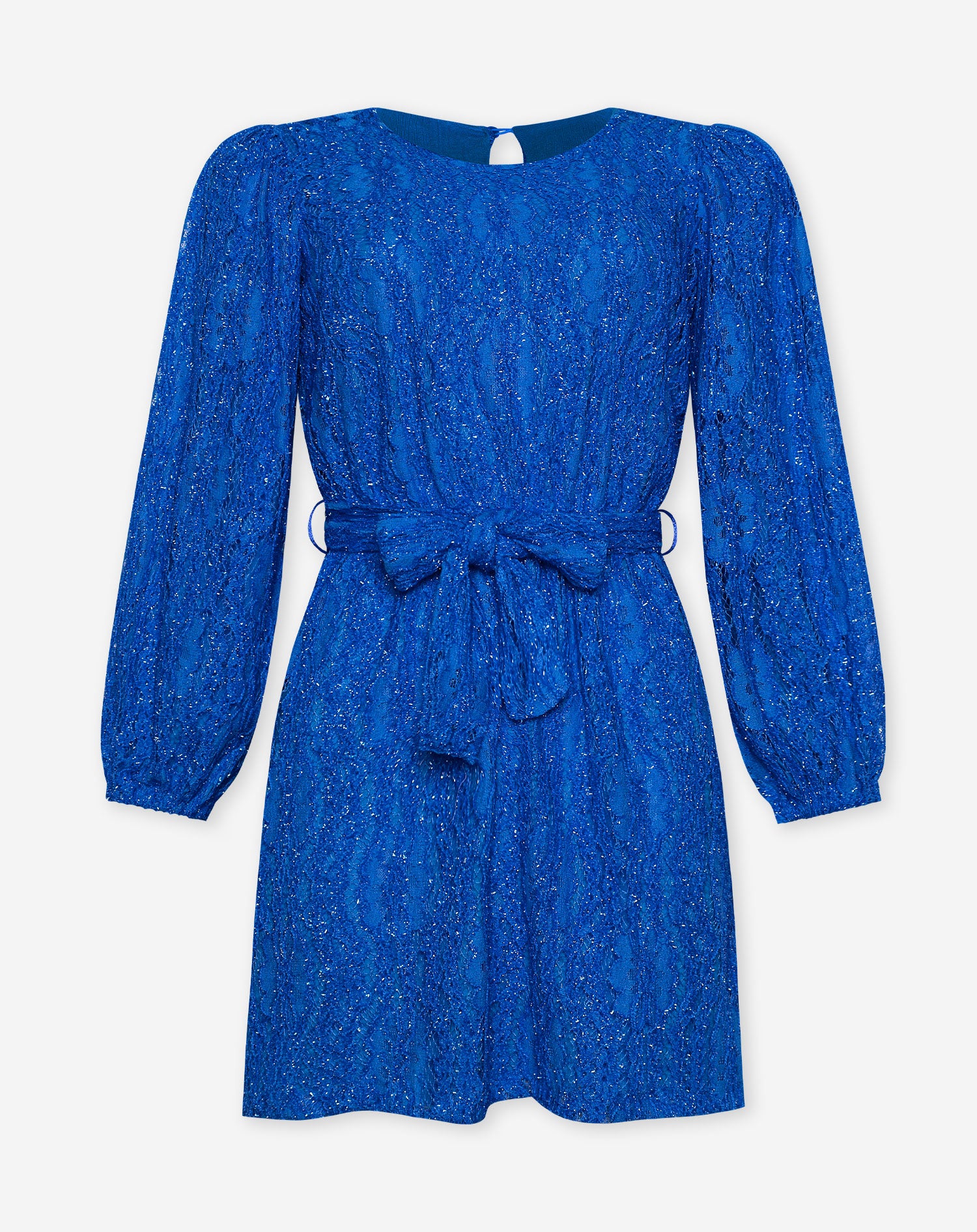 FLORA GLITTER DRESS ROYAL BLUE