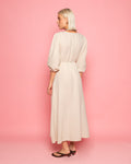 VEERLE MOUSSELINE MAXI DRESS ZAND