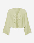 TARA MOUSSELINE TOP LIGHT OLIVE