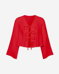 TARA MOUSSELINE TOP ROOD