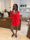 TARA MOUSSELINE TOP ROOD