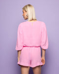 MOUSSELINE PUFF TOP HARD ROZE