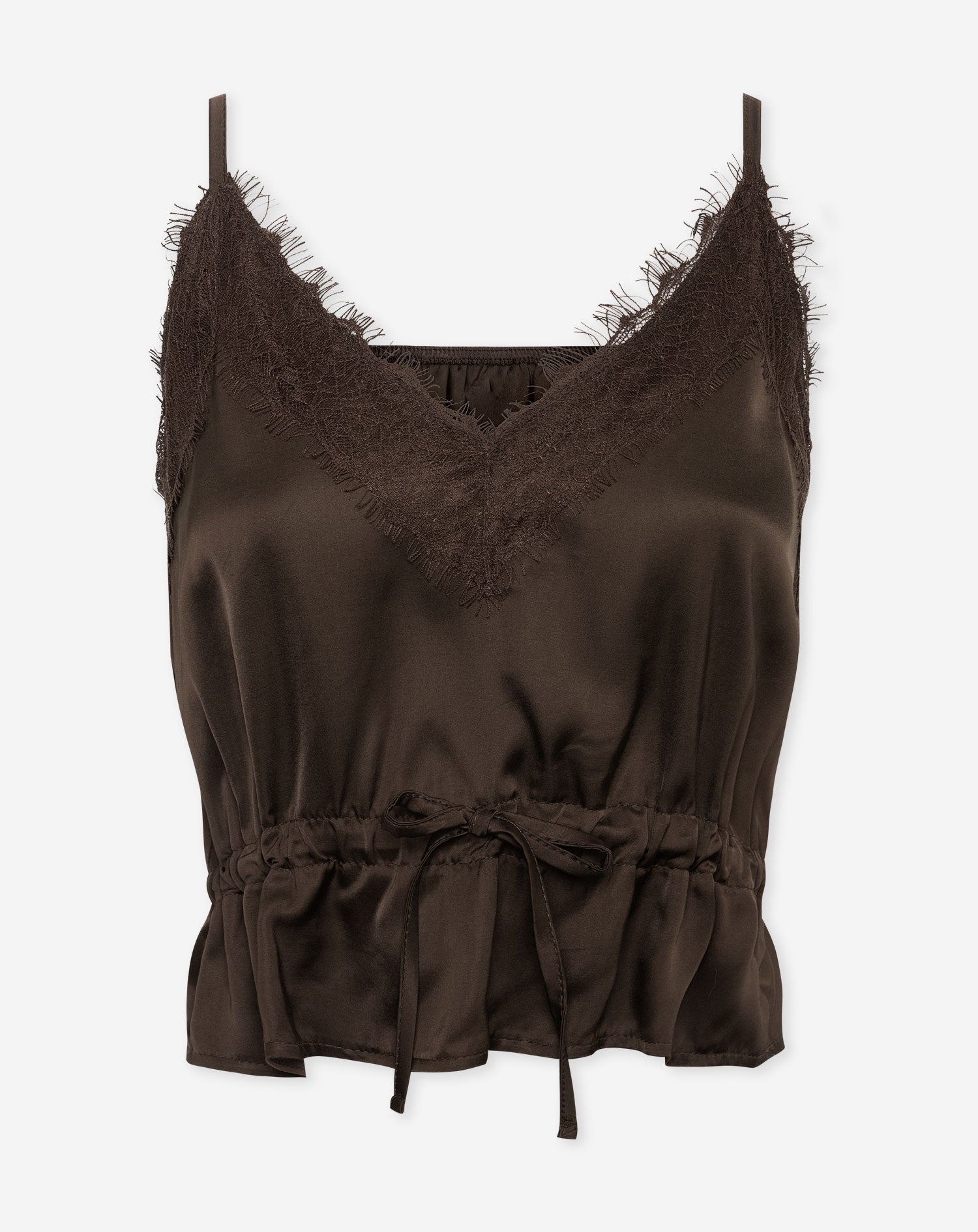 FENNA LACE CAMI TOP BRUIN