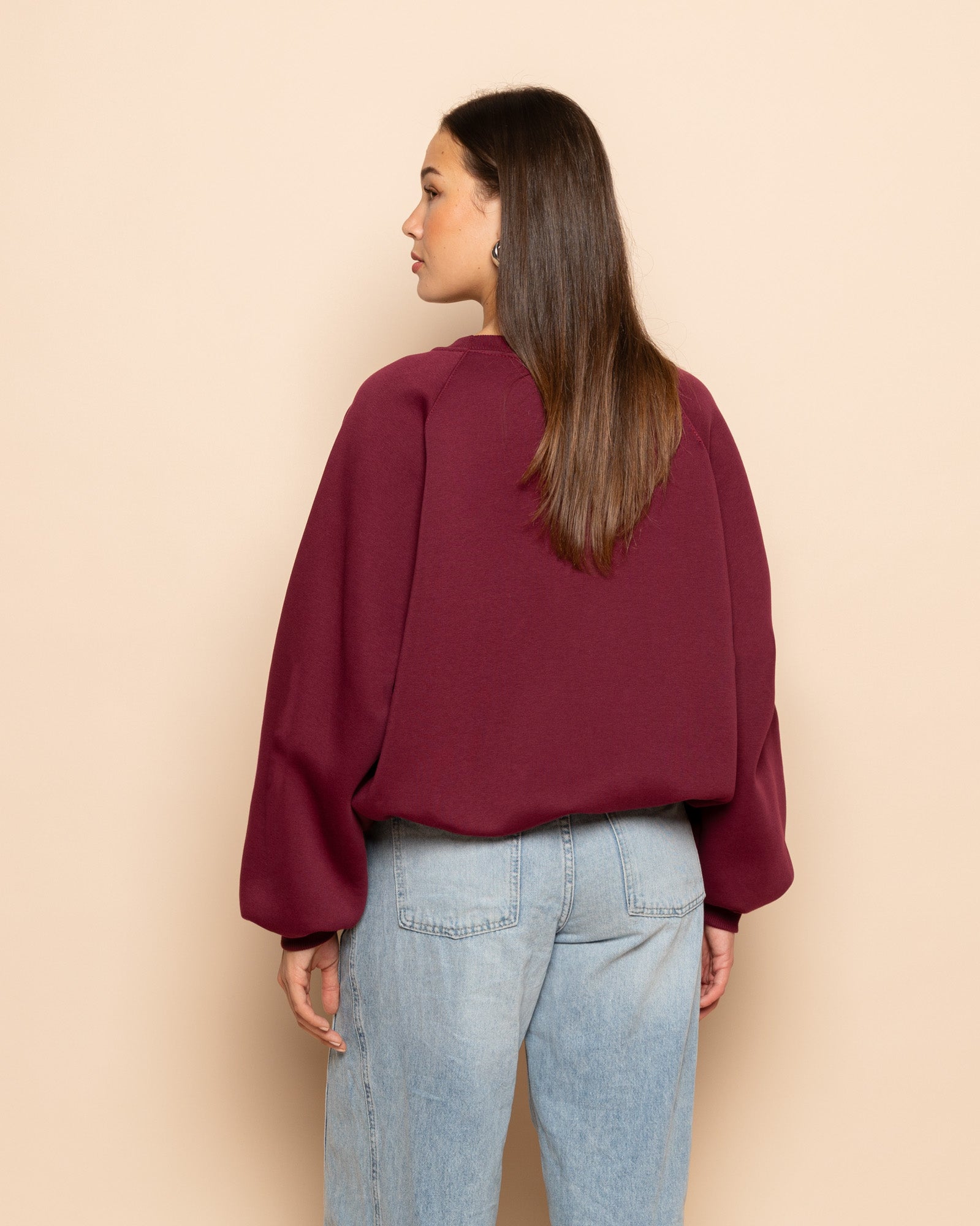 EVA OVERSIZED SWEATER BURGUNDY